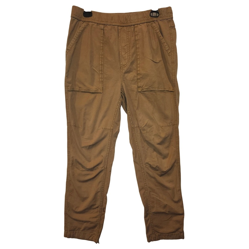 Topo Designs Mens Dirt Pants Organic Cotton Stretch Khaki Brown Size Medium